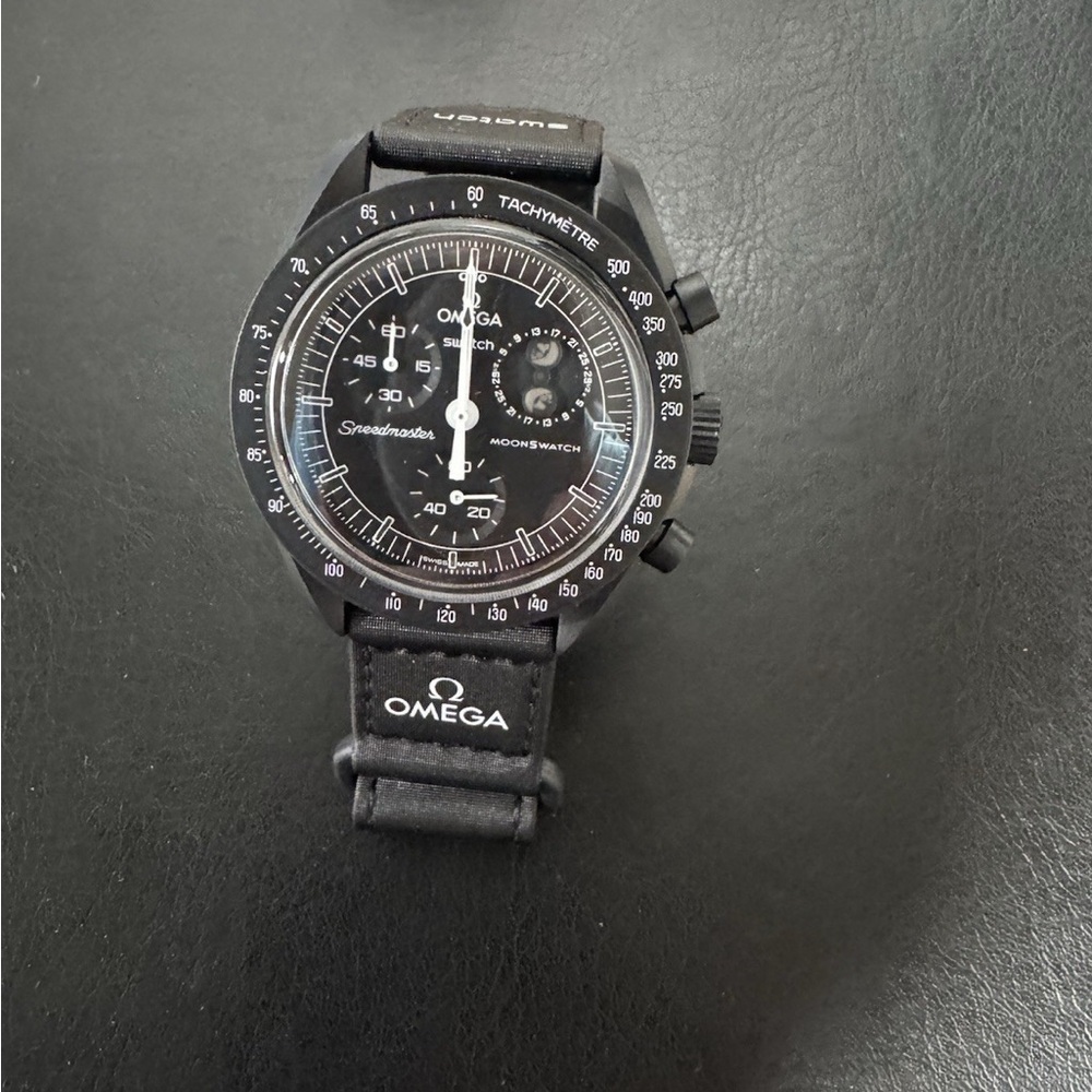 New Swatch x Omega Moonswatch Mission To The Snoopy Black Watch - With Box